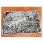 พรมเช็ดเท้า ไมโครไฟเบอร์ 40*60 cm สีเงิน รุ่นมันวาว