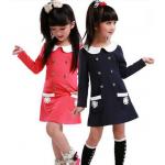 ชุดเดรสเด็กผู้หญิง ทรงตรง สไตล์เด็ก ญี่ปุ่น น่ารัก มี 2 สี สีชมพู และ สีน้ำเงิน กรมท่า กระเป๋าหน้า 2 ข้าง ดีไซน์แบบผู้ใหญ่ สวยเก๋ ค่ะ no 17447