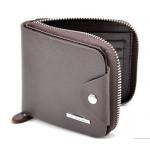 กระเป๋าสตางค์ผู้ชาย ใบสั้น แบบ ซิปรอบ สำหรับ คนชอบแบบซิป กัน เงินหล่น บัตรหล่น กระเป๋าสตางค์สีน้ำตาล ลายไม้ สวยหรู ของขวัญให้แฟน 938998