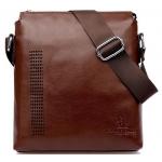 กระเป๋าสะพายข้าง ผู้ชาย หนังแท้ หนังมัน กระเป๋าใส่ Ipad กระเป๋าหนังแท้จากฝรั่งเศส ลดราคา มี สีดำ สีน้ำตาล no 33186