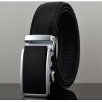 เข็มขัดผู้ชาย เข็มขัดทำงาน หนังแท้ เข็มขัดหัวล็อค หัวสีดำ กรอบเงิน เรียบหรู ดูดี มีระดับ เข็มขัดใส่กางเกงสแล็ค 665651