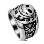 แหวนผู้ชาย แหวน 316L Stainless Steel รูปหัวกะโหลก Dead rock แหวนเงิน แกะรูปหัวกะโหลก สวย ๆ 431547