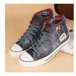 รองเท้าผ้าใบผู้หญิง รองเท้าผ้าใบ เก๋ ๆ สไตล์ วินเทจ รองเท้าหุ้มส้น ดีไซน์ ยีนส์ แบบ เท่ ๆ ลุย ๆ สำหรับ สาว นักท่องเที่ยง แนว คาวบอย เซอร์ ๆ สวยค่ะ 535221