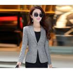 เสื้อสูท เสื้อแจ็คเก็ต เสื้อคลุม แขนยาว สูทผู้หญิง แบบ วัยรุ่น วันทำงาน สีชมพู หวาน ๆ สีน้ำเงิน เทา มี size ใหญ่ 140107