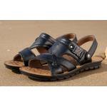 รองเท้าผู้ชาย รองเท้าแบบรัดส้น รองเท้า ใส่เที่ยว รองเท้าเดินทาง แบบเปิดหน้าเท้า ใส่สบาย รองเท้าแตะหนัง สีดำ ใส่ลุยน้ำได้ แบบสวย 488409