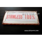 กรอบป้ายทะเบียนสแตนเลส