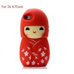 เคส iphone 6 ขนาด 4.7 นิ้ว เคสกิโมโน ตุ๊กตา จากประเทศญี่ปุ่น เคสซิโลโคน อย่างดี ตุ๊กตาใส่ชุดกิโมโน สีแดง 546970_6