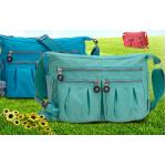 กระเป๋าสะพายข้างผู้หญิง แบบ สปอร์ต ผ้าไนลอน ทันสมัย กันน้ำได้ แถมพวงกุญแจ กระเป๋าสะพาย ท่องเที่ยว แบบซิปด้านบน เก๋ ๆ วัยรุ่น 85282