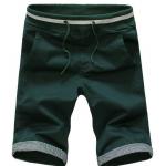 กางเกงขาสั้นผู้ชาย กางเกงขาสามส่วน กางเกงแฟชั่น สีเขียวเข้ม กางเกงผู้ชาย แบบยางยืด ใส่เที่ยว ใส่อยู่บ้าน แบบสวย มีสไตล์ ดูดีมากค่ะ 641470_6