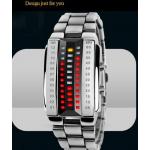 นาฬิกาข้อมือ ผู้หญิง ผู้ชาย ใส่ได้ แบบ Led สไตล์หุ่นยนต์ สีเงิน มีฟังก์ชั่นบอก เวลาแบบ แสงไฟ เท่ ๆ ใช้งานทนทาน ด้วย Japanese battery no 725305_1