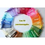 ถุงผ้าไหมแก้วใส่ของชำร่วย ขนาด 7*9 cm 100 ใบ สีพื้น