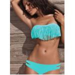 ชุดว่ายน้ำ ทูพีช แบบ บิกินี่ เหมาะสำหรับ สาวเปรี้ยว ชุดว่ายน้ำเกาะอก สินค้าใหม่ ราคาถูกสุด ๆ สีฟ้า no 24418_1