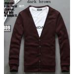 เสื้อกันหนาวผู้ชาย เสื้อใส่คลุมในออฟฟิต เสื้อคลุมแขนยาว ไหมพรม สำหรับผู้ชาย สวยเรียบ มีสไตล์ ใส่ได้ทุกวัน สีน้ำตาลเข้ม no 603068_2