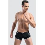 กางเกงว่ายน้ำผู้ชาย แบบ Boxers ขาสั้น สีดำ สินค้าคุณภาพส่งออก size L