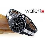 นาฬิกาข้อมือผู้หญิง สาย Stainless Steel กันน้ำได้ สีดำ หน้าปัดเรืองแสงได้ no 216203_1