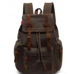 กระเป๋าสะพายหลัง กระเป๋าเป้ สไตล์วินเทจ กระเป๋าเป้ผู้หญิง ผ้า แคนวาส ผสมผสาน กับหนังแท้ มีหลาย สี กระเป๋า backpack ทนทาน สุดๆ 565484