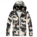 เสื้อ แจ็คเก็ต ผู้ชายแขนยาว เสื้อฮู้ด เสื้อหมวก ผ้าไนลอน มีซับใน ตาข่ายสีขาว เสื้อแขนยาว สีน้ำตาล ลายทหาร ทะเลทราย แบบวัยรุ่น เท่ ๆ 755390_2