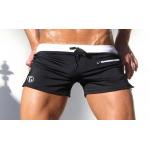 กางเกงว่ายน้ำผู้ชาย สีดำ ตัดขอบ สีขาว กางเกงว่ายน้ำ ขาสั้น แบบมี กระเป๋าที่กางเกง ใส่กุญแจ ได้ กางเกงว่ายน้ำ แบบสวย ดีไซน์ เท่ 655833