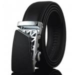 เข็มขัดผู้ชาย เข็มขัดทำงาน หนังแท้ เข็มขัดหัวล็อค หัวสีดำ แต่งลาย ตาข่าย เท่ ๆ สีเงิน เข็มขัดใส่กางเกงสแล็ค 665651_5