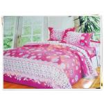 6 ฟุต 3 ชิ้น ชุดเครื่องนอน ผ้าปูที่นอน สีชมพูหวาน ๆ P101