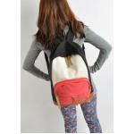 กระเป๋าเป้ กระเป๋าสะพายหลัง นำเข้าญี่ปุ่น สีชมพู กับ ดำ สไตล์ Out Door