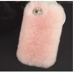 เคส iphone 6 6 plus เคสขนเฟอร์ ขนกระต่ายแท้ ขนาด 4.7 และ 5.5 นิ้ว เคสขนกระต่าย ทำความสะอาดได้ สีชมพูอ่อน สาวหวาน สวยใส ไฮโซ 403364_1