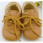 รองเท้าผ้าใบ เด็กเล็ก เด็กผู้ชาย เด็กผู้หญิง ใส่ได้ รองเท้าหุ้มส้น สีน้ำตาล ออกแบบมา น่ารัก ๆ มีเชือกผูกด้านหน้า รองเท้าเด็ก อายุ 3-18 เดือน 14301