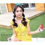 ชุดว่ายน้ำ ทูพีช แถม ชุดคลุม ชุดว่ายน้ำ ตาข่าย เสื้อคลุมแบบมี ฮู้ด แบบเก๋ สีเหลือง สีสันสดใส บิกินี่ แถมเสื้อคลุมว่ายน้ำ ราคาถูก สุด ๆ 819339