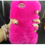 เคส iphone 6 6 plus เคสขนเฟอร์ ขนกระต่ายแท้ ขนาด 4.7 และ 5.5 นิ้ว เคสขนกระต่าย ทำความสะอาดได้ สีชมพู ดอกกุหลาบ 403364_4