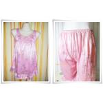 ชุดนอน ผ้าซาติน สีชมพู 103