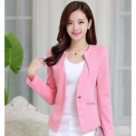 เสื้อสูท เสื้อแจ็คเก็ต เสื้อคลุม แบบสูท สูทผู้หญิง แขนยาว สีชมพู อ่อน สาวหวาน สูท ใส่ทำงาน เสื้อ jacket ผู้หญิง แบบสูท มีดีไซน์ 708280_1
