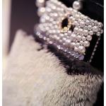 เคส Samsung galaxy note 3 n9000 n9009 n9005 เคส ขนสัตว์ ขนเฟอร์ นุ่ม ๆ ขนกระต่ายแท้ สีเทา ครึ่งบน ตกแต่งด้วยมุก 14573_3