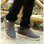 รองเท้าผ้าใบ ผู้ชาย รองเท้าใส่เที่ยว รองเท้าหุ้มส้น ผ้าแคนวาส หรือ ผ้ายีนส์ สีเทา ตัดน้ำตาลอ่อน แบบสวย ใส่เท่ รองเท้าผ้าใบเท่ ๆ 517968