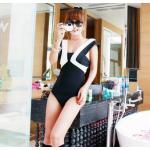 ชุดว่ายน้ำ วันพีช แบบมี ดีไซน์ แขนสามารถปรับเปลี่ยน รูปทรง ได้หลายแบบ ตามสร้างสรรค์ ชุดว่ายน้ำ สีดำ กางเกง วีคัท ดูขายาว สุด ๆ 920489