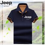 เสื้อ polo ผู้ชาย เสื้อคอปก สีพื้น Jeep สีทูโทน เสื้อยืดคอปก ผู้ชาย ใส่เที่ยว ทำงาน แบบเท่ มีสไตล์ 182606