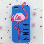 เคส iphone 6 ขนาด 4.7 นิ้ว เคส วิคตอเรีย ซีเคร็ท Pink สีฟ้าเข้ม ลาย นกฟลามิงโก้ เคสลาย แปลก หายาก 763134