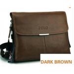 กระเป๋าสะพายข้าง ผู้ชาย หนังแท้ polo กระเป๋าใส่เอกสารแนวนอน สีดำ สีน้ำตาล และ น้ำตาลเข้ม no 73406