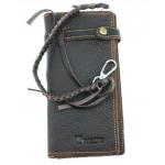 กระเป๋าสตางค์ผู้ชาย แนว วินเทจ กระเป๋าสตางค์ ใบยาว หนังแท้ แบบเท่ ๆ มีสายห้อย กางเกง มี 2 สี กระเป๋าสตางค์ใบยาว ของขวัญให้คนพิเศษ 577077