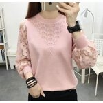 เสื้อยืด ผู้หญิง ผสมผ้าลูกไม้ แบบวัยรุ่น ใส่น่ารัก เสื้อยืด ใส่ไป งานบุญ งานบวช งานแบบไทย ๆ สวย เก๋ 177151