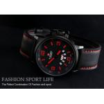 นาฬิกาข้อมือ ผู้ชาย สายหนังแท้ นาฬิกาแฟชั่น อิตาลี ผสมผสาน กับความเป็น สปอร์ต เท่ ๆ นาฬิกา สายหนัง สีดำ และ สีน้ำตาล แต่งตะเข็บ เท่ สวย มีดีไซน์ 123989