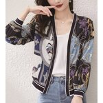 เสื้อคลุมผู้หญิง เสื้อคลุม แบบไฮโซ ผ้าลื่น เบาสบาย ลายสวย เสื้อคลุม ใส่เที่ยว ต่างประเทศ เดินห้าง แบบเก๋ ๆ 755972