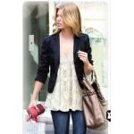 มินิเดรส ผ้าลูกไม้ สีขาว มีซับในอย่างดี เหมาะกับใส่กับ ยีนส์ เพิ่มความเก๋ no 57268