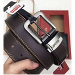 เข็มขัดหนังแท้ เข็มขัด levis หนังแท้ แบบ วัยรุ่น ดีไซน์ แต่งตะเข็บ แบบ ยอดนิยม ของขวัญให้แฟน สุดหรู s327847