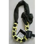 สร้อยคอแฟชั่น จาก CPS ลดราคา 50 เปอร์เซ็นต์ สร้อยคอ ยิปซี ดีไซน์ โซ่สีเหลือง ตัดกับผ้า ซีฟอง สุดหรู สร้อยคอวัยรุ่น เท่ ๆ cps1