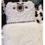 เคส Samsung galaxy note 3 n9000 n9009 n9005 เคส ขนสัตว์ ขนเฟอร์ ขนกระต่ายแท้ สีขาว แต่งมุก ส่วนบน หรูมากค่ะ 14573_7