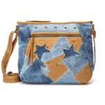 กระเป๋าถือ กระเป๋าสะพาย กระเป๋ายีนส์ แฟชั่น แบบวัยรุ่น ดีไซน์ ผ้ายีนส์ ผสมผสาน กับหนังสีน้ำตาล 936412