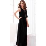 เดรสออกงาน ทรงยาว เนื้อผ้าซีฟอง สวมใส่สบาย แขนกุด สีดำ no 5738_1