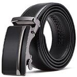 เข็มขัดทำงาน ผู้ชาย เข็มขัดหนังแท้ แบบหัวล็อค เข็มขัดหนังสีดำ หัวเข็มขัด ลายตาราง เรียบหรู ดูภูมิฐาน ใส่ทำงาน s971851