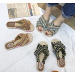 รองเท้าแฟชั่น ผู้หญิง แฟชั่น รองเท้าแตะ รองเท้าส้นแบน สไตล์วินเทจ รองเท้าแตะ สไตล์ เด็กมหาลัย ชอบ 523664