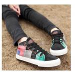 รองเท้าผ้าใบ ผู้หญิง รองเท้าหุ้มส้น แบบวัยรุ่น รองเท้าหุ้มข้อ สไตล์วินเทจ สุดคลาสสิค รองเท้าวินเทจ แบบสวย สีดำ ดีไซน์เก๋ 552511